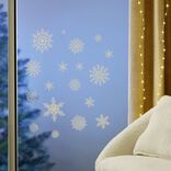 Stickers de Noël flocon de neige blanc