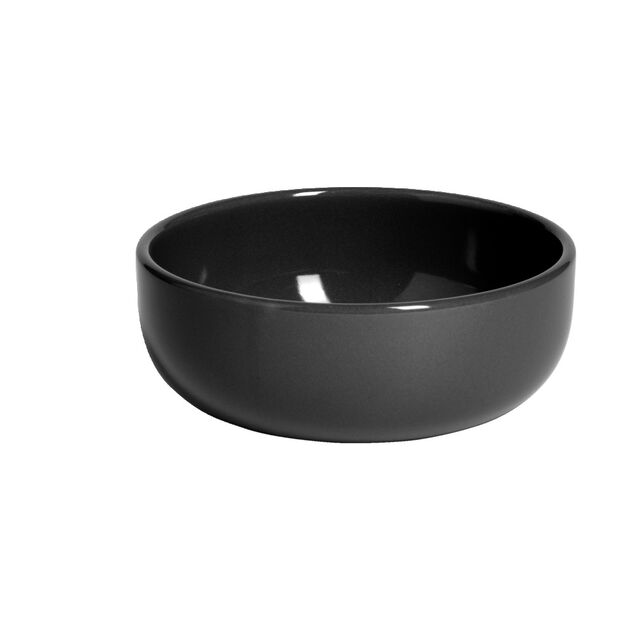 Coupelle en gr&egrave;s Oslo noir &Oslash;15xH6cm