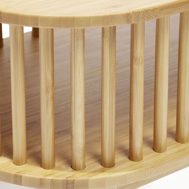 &Eacute;tag&egrave;re Ga&iuml;a bambou naturel - L80xP30xH120cm
