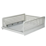 Tiroir de rangement superposable pliant gris 43x33,5x14cm Taille S