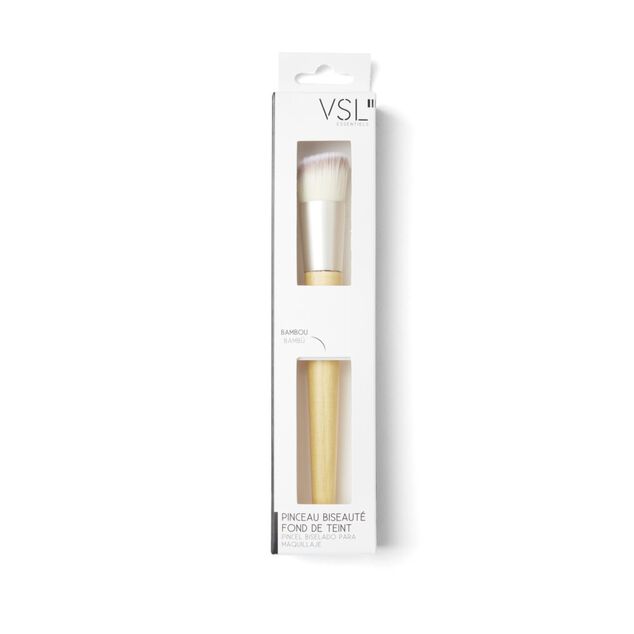 Pinceau fond de teint bisaut&eacute; bambou L16cm