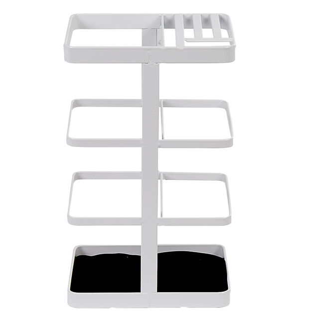 Porte ustensiles de cuisine en m&eacute;tal blanc