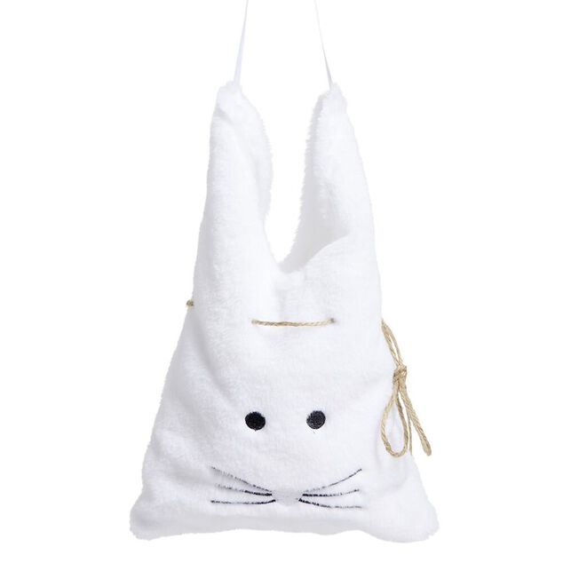 Sac de Pâques cabas peluche lapin