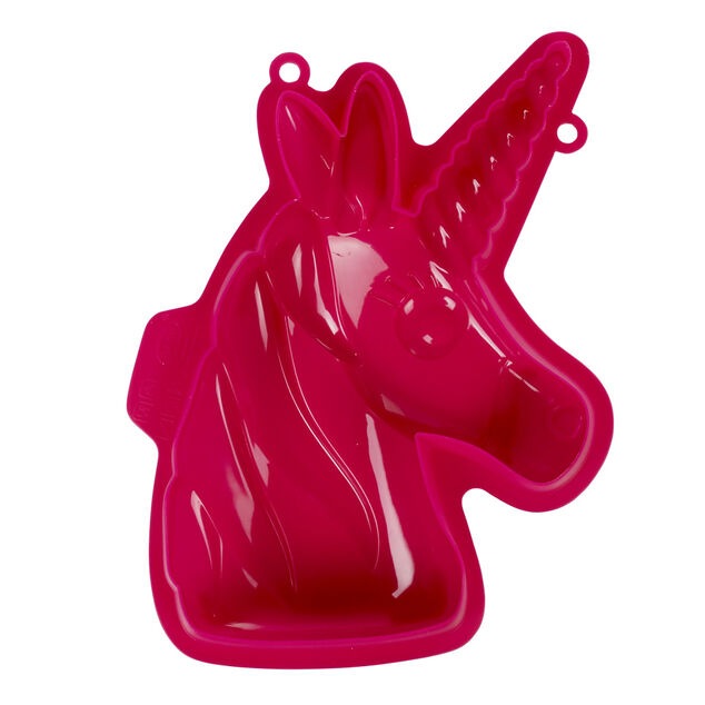 Moule licorne 3D silicone rouge