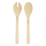 Couvert à salade en bambou x2