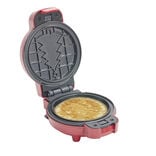 Mini gaufrier 5en1 rouge en aluminium 5 formes de gaufres