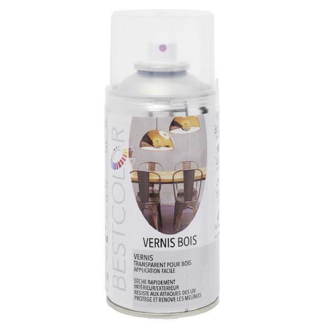Vernis Bois incolore brillant en spray 300 ml