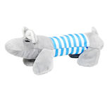Jouet pour chien couineur &agrave; m&acirc;cher &eacute;l&eacute;phant gris L22cm