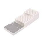 Range couteau gris et blanc