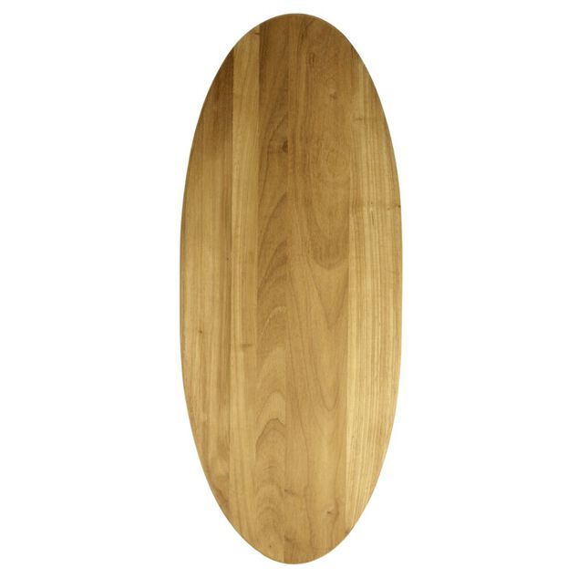 Planche de pr&eacute;sentation en bois ovale 26x65cm