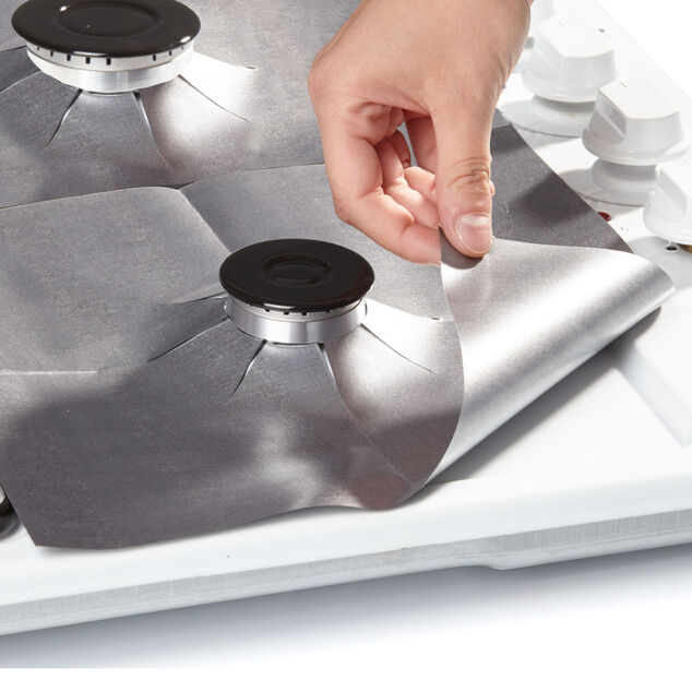 Protection pour cuisini&egrave;re grise x4