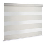 Store enrouleur avec ou sans per&ccedil;age jour nuit beige 40x160cm