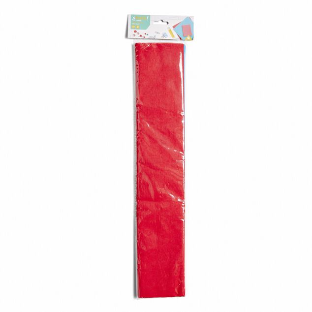 Rouleau de papier cr&eacute;pon couleur unie L10xl0,5m (5 mod&egrave;les)