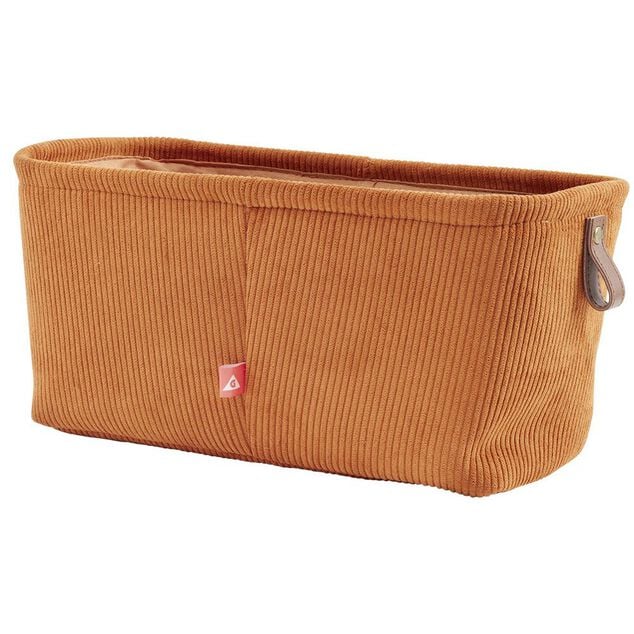 Pani&egrave;re de rangement velours Marron - 15x31xH15 cm