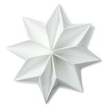 Serviettes x 10 prépliées forme flocon de neige