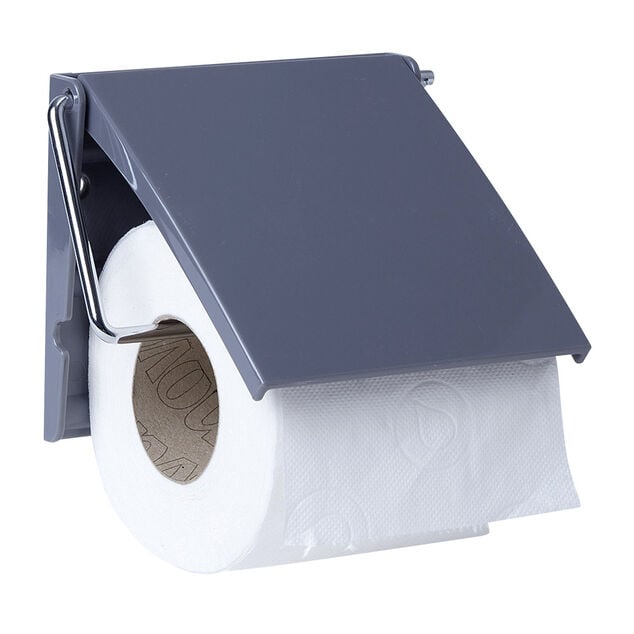 D&eacute;rouleur papier toilettes gris