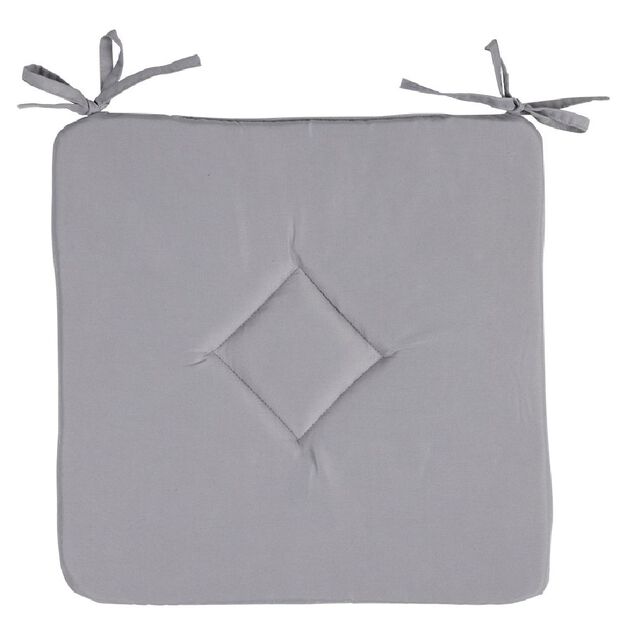 Galette de chaise carr&eacute;e unie