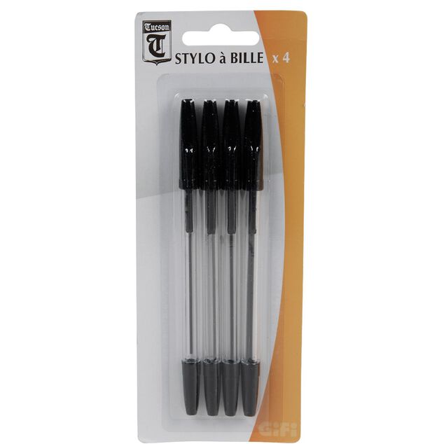 Stylo bille x4 noir