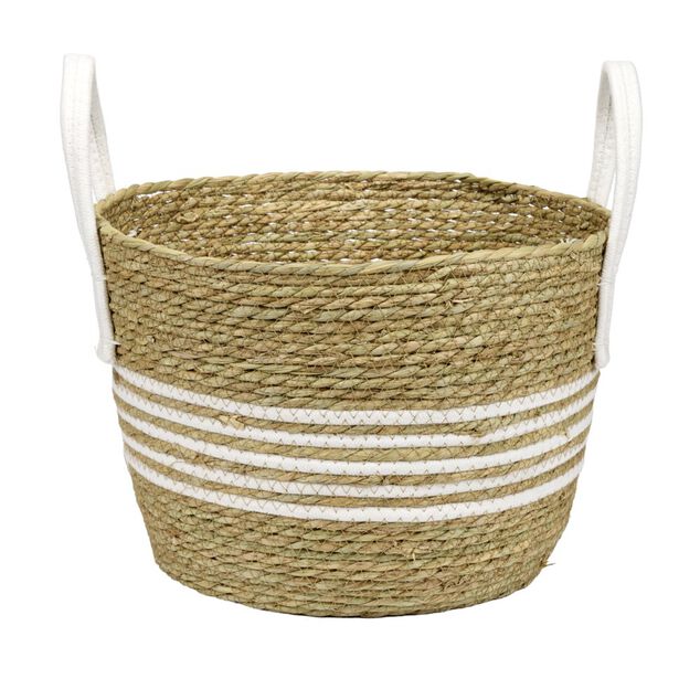 Pani&egrave;re avec grandes anses fibre et coton &Oslash;32xH28cm Taille L