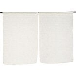 Vitrage passe tringle x2 effet sequin taupe 60x90cm