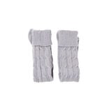 Chaussettes hautes style tricot femme grises ou blanches