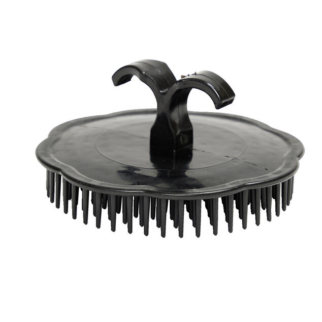 Brosse &agrave; cheveux compacte ronde noire &Oslash;8cm