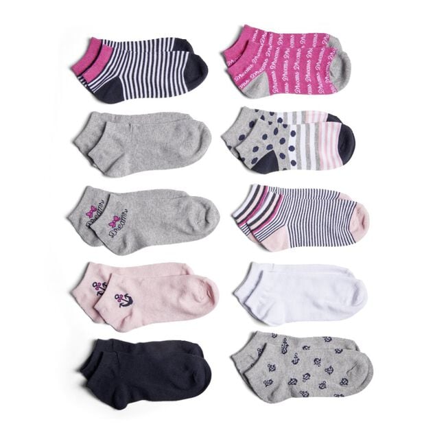 Lot de 10 paires de chaussettes pour femme T36/40 polycoton