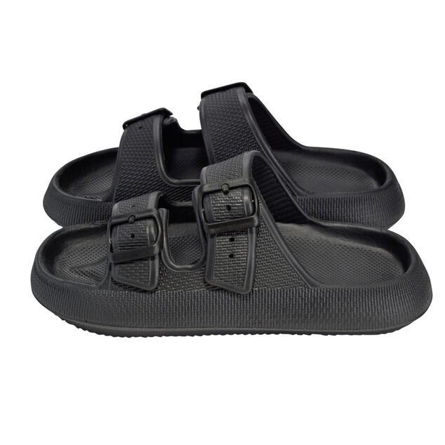 Sandales unisex 2 brides plastique noir 40/41