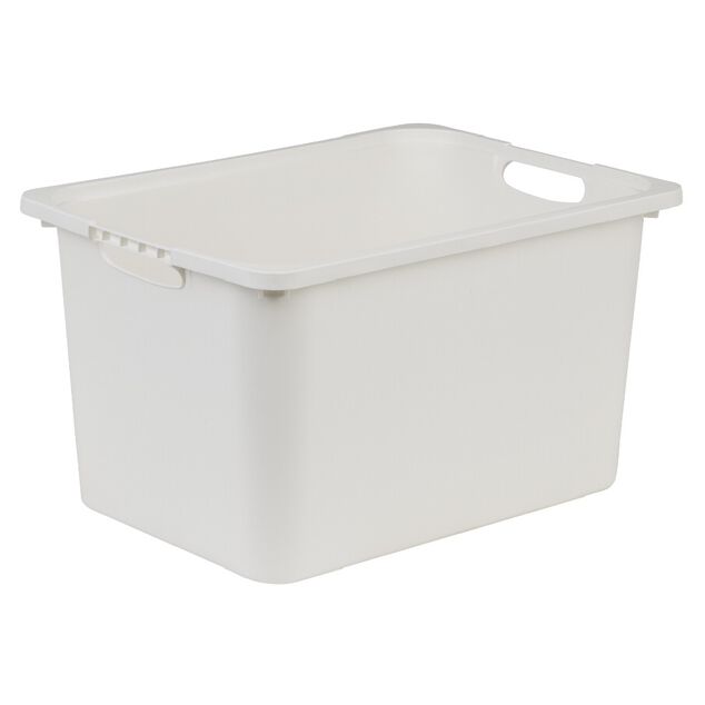 Bac plastique blanc 40x29,8xH22,8cm