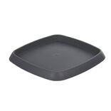 Soucoupe carr&eacute;e pour pot Chorus 24,2 L anthracite