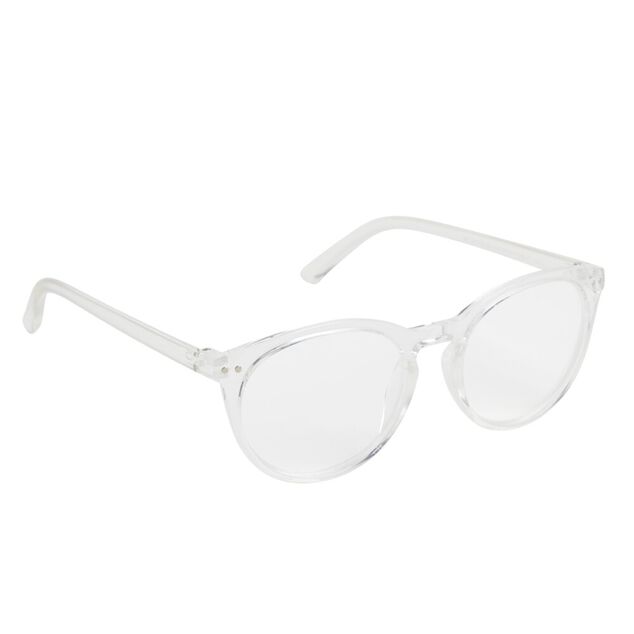 Lunette loupe de lecture unisexe en plastique et m&eacute;tal blanc