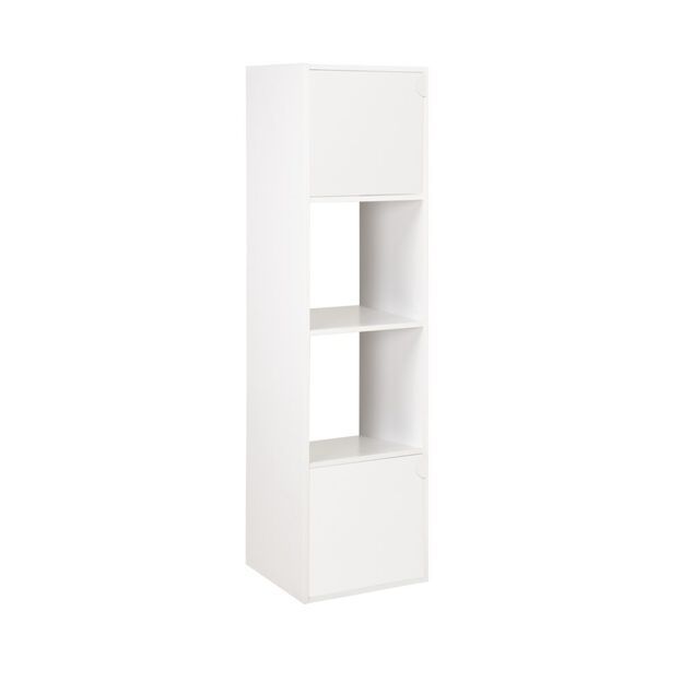 Colonne en bois 4 cases Adam blanche 30xP29,5xH120cm