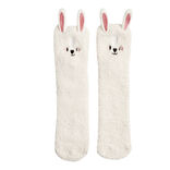 Chaussettes lapin mixte beige et rose TU