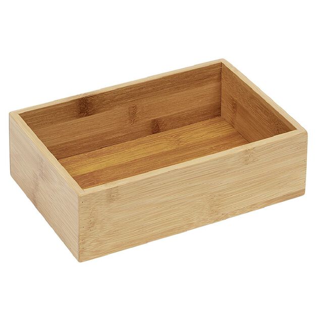 Bo&icirc;te en bambou organisateur L.22,5xl.15xH.6,5 cm