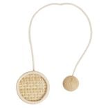 Embrasse aimant&eacute;e cannage beige