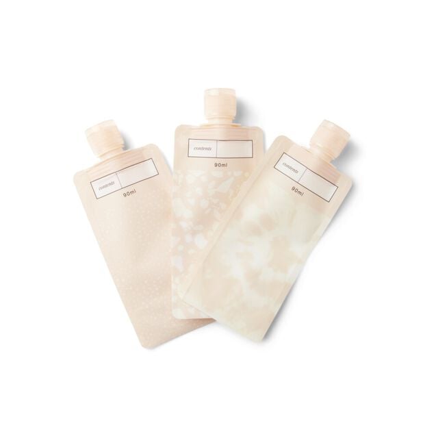 Flacon de voyage plat x3 90ml