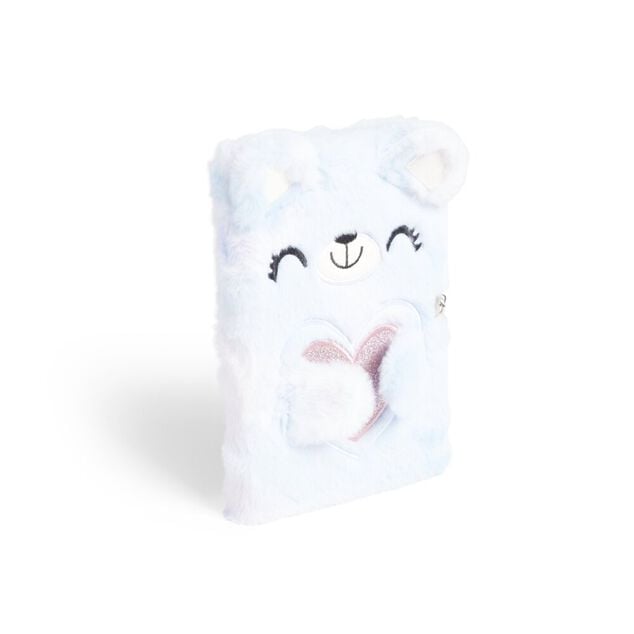 Carnet de note avec couverture en peluche 24x17cm - 5 mod&egrave;les