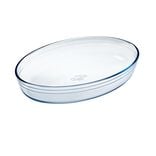 Plat &agrave; four ovale en verre extra r&eacute;sistant
