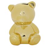 Tirelire forme ours métallisé en céramique H10,5cm