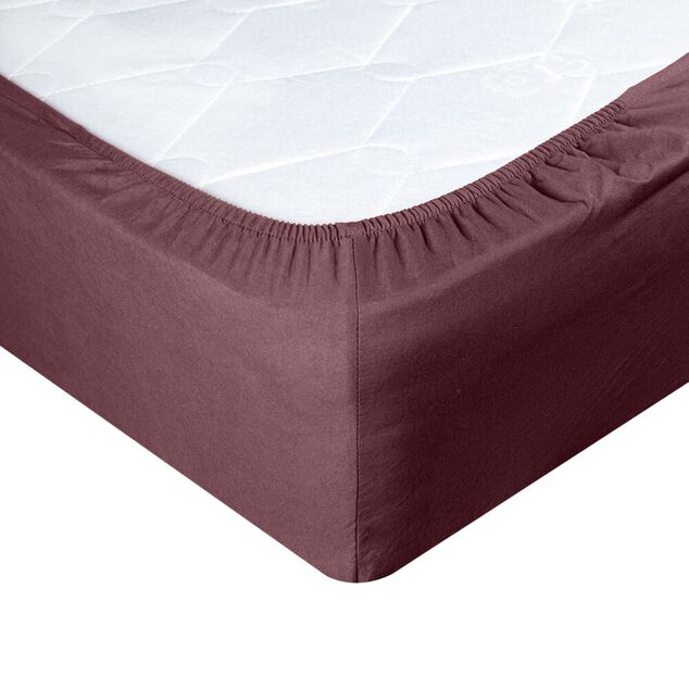 Drap-housse 1 personne microfibre uni 90x190cm (4 mod&egrave;les)