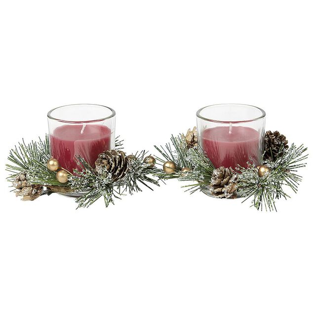 Bougie de Noël parfumée x2