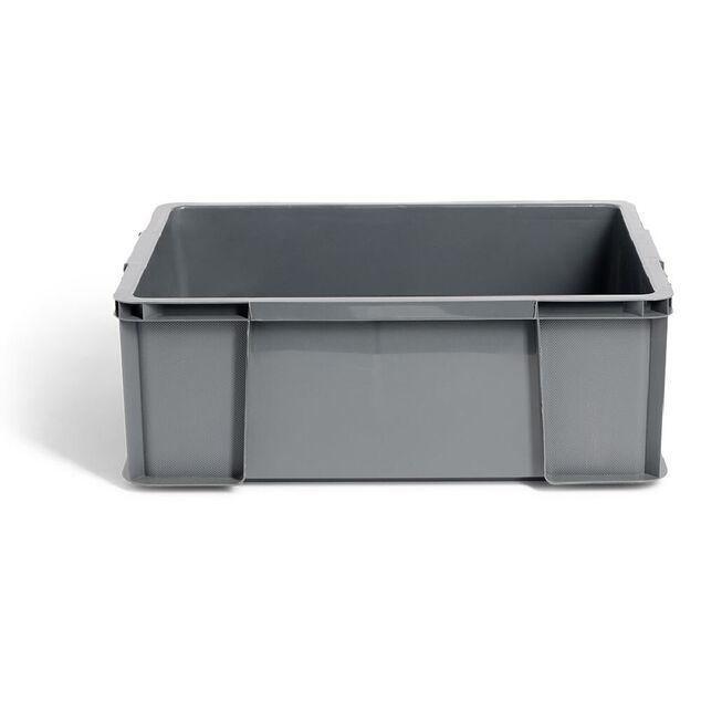 Bac renforc&eacute; rangement plastique gris 27L