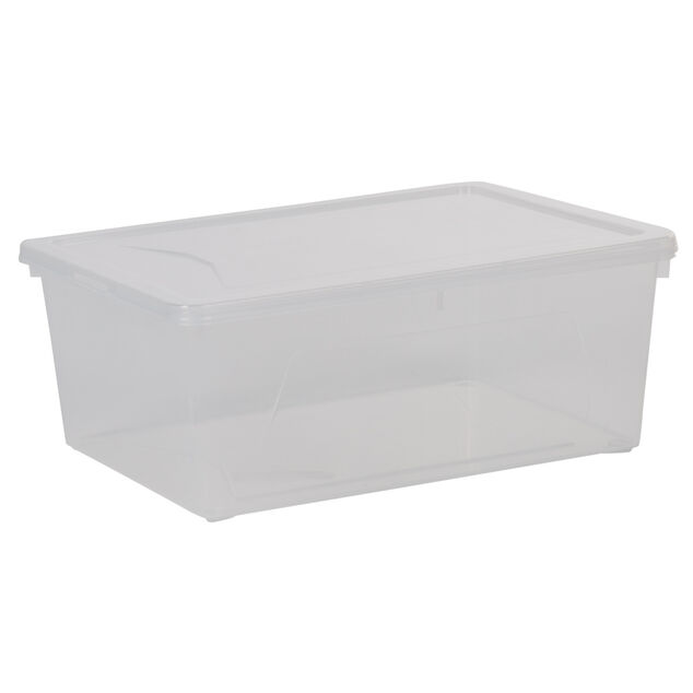 Bo&icirc;te de rangement transparente 10 L