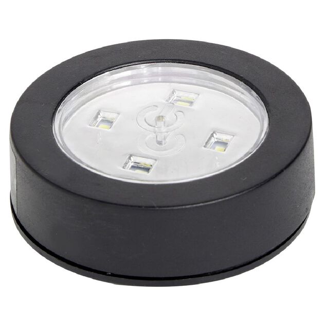 Lampe push 4 led - &Oslash;7x2,4 cm