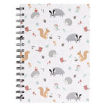Carnet spirale A5 &agrave; lignes th&egrave;me animaux for&ecirc;t 160 pages