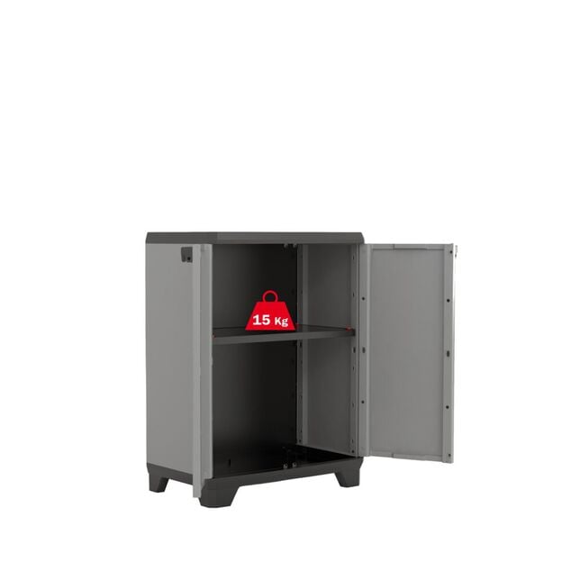 Armoire de garage plastique x2 tailles haute et basse H173cm