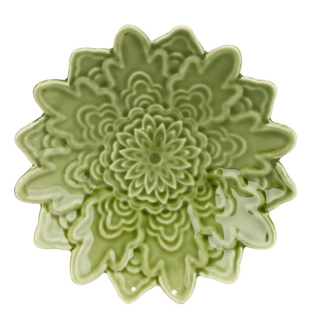 Vide-poche forme fleur de tournesol en dolomite &Oslash;13cm (3 mod&egrave;les)