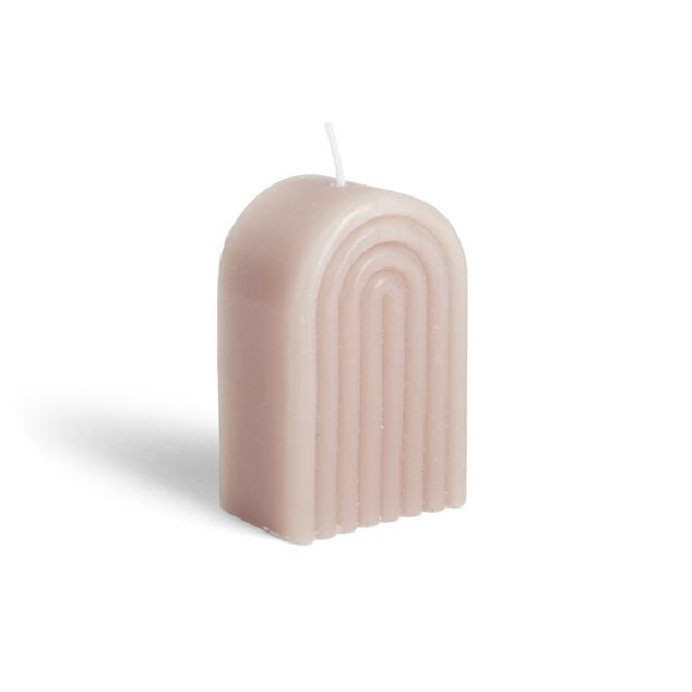 Bougie Bridge marron fonc&eacute; 6x4xH9cm