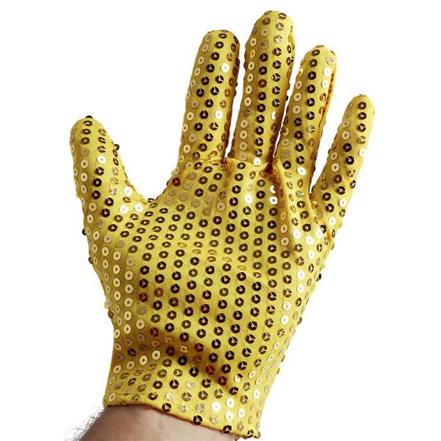 Paire de gants taille unique doré