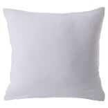 Housse de coussin 40x40cm gaze de coton blanc